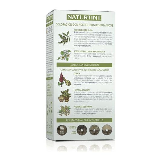 Naturtint Tinte 8A Rubio Ceniza 1ud
