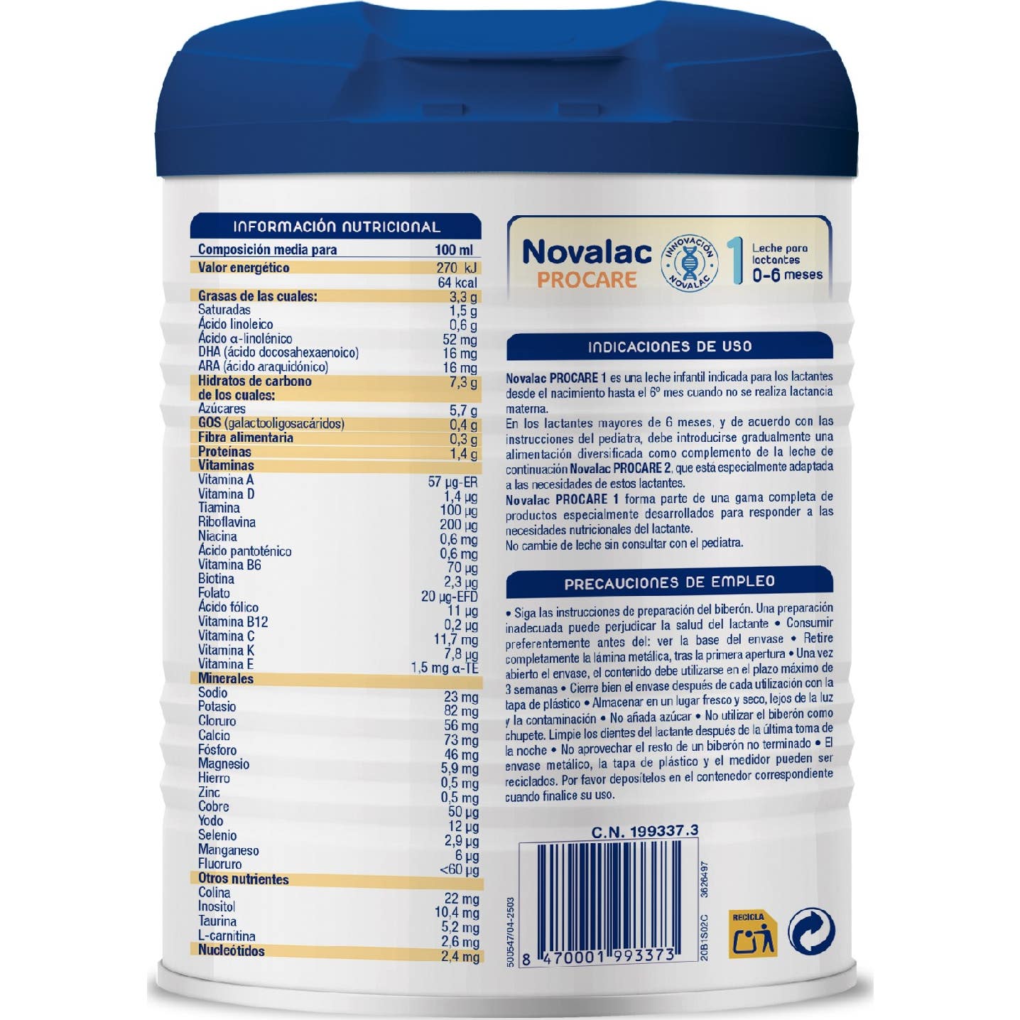 Novalac Procare 1 2x800g