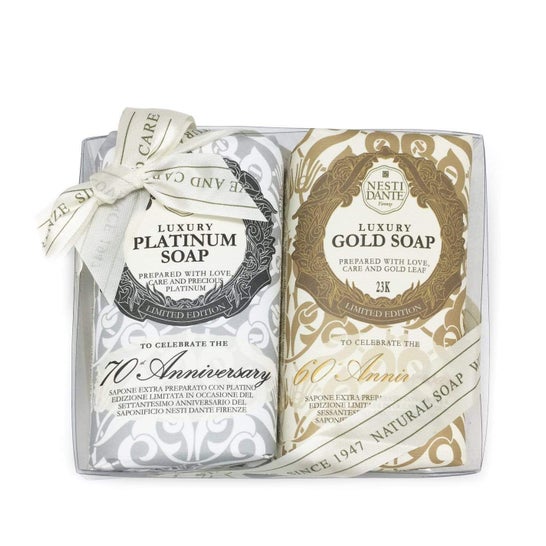 Nesti Dante Kit Luxury Gold Platinum Jabón 2x150 g