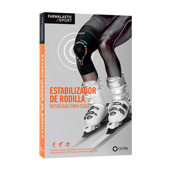 Estabilizador de Rodilla Reforzado para Esqui Farmalastic Sport T- Xs
