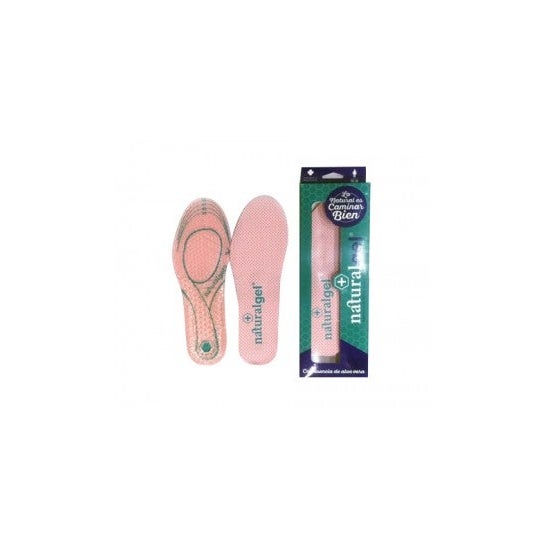 Natural Gel Plantilla Gel 35-38 con Esencia Aloe Vera 2uds