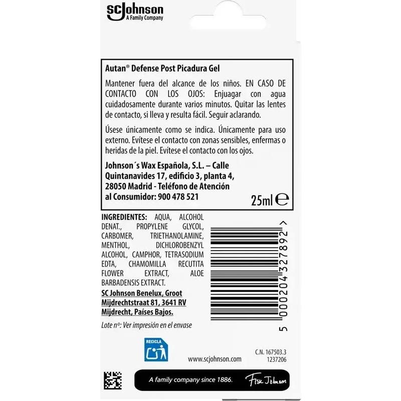 Autan Defense Post Picadura Gel 25ml