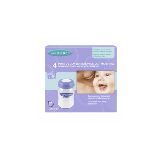 Lansinoh Botellas Almacenamiento Lansinoh 160ml 4uds