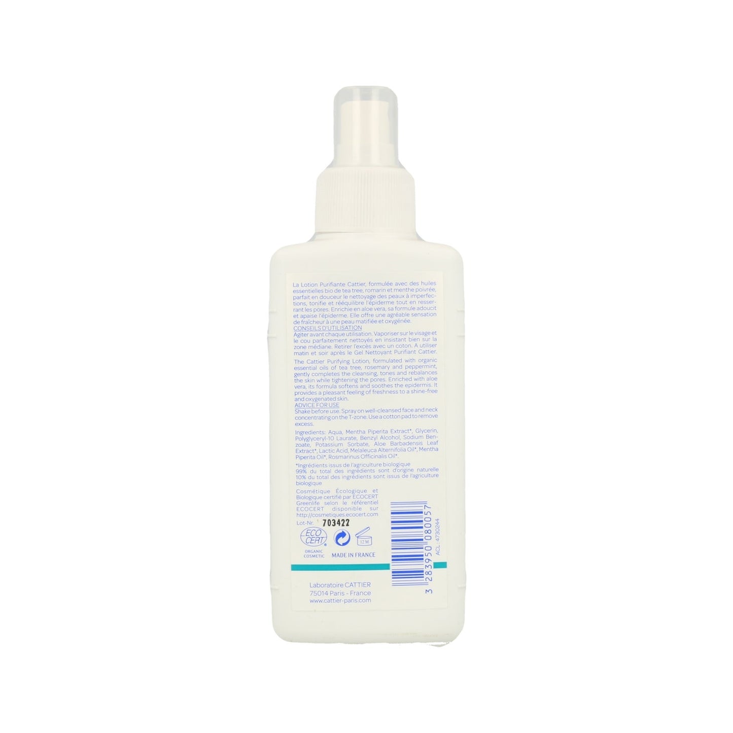 Cattier Loción Purificante Menta Árbol de Té 200ml