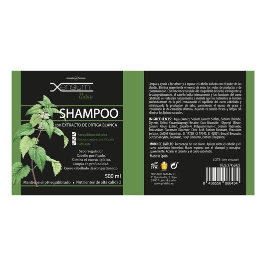Xensium Nature Champú con Extracto Ortiga 500ml