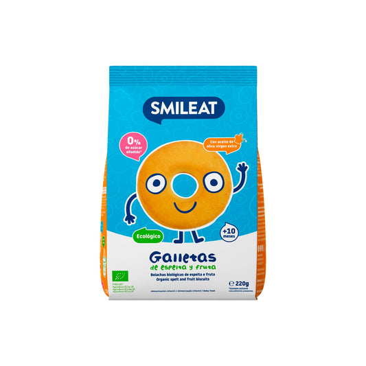 Smileat Galletas Ecológicas de Espelta y Fruta 220g