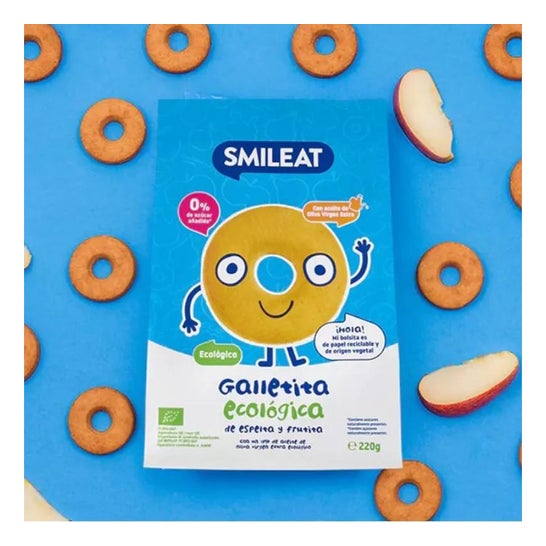 Smileat Galletas Ecológicas de Espelta y Fruta 220g