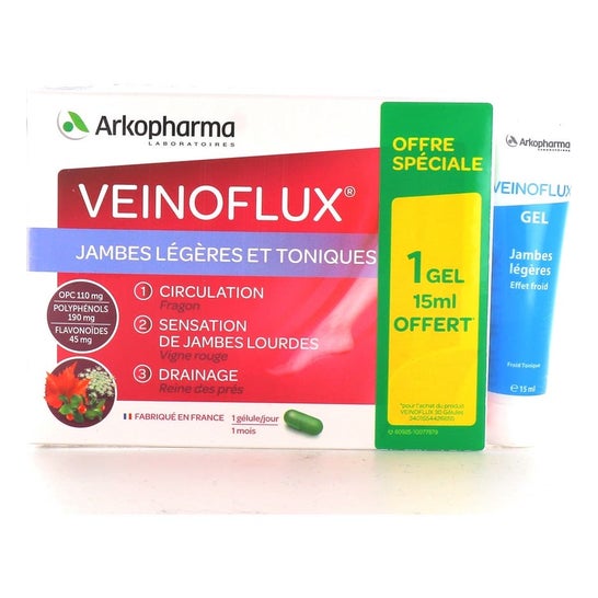 Arkopharma Arkocápsulas Veinoflux 30caps + Veinoflux Gel 15ml