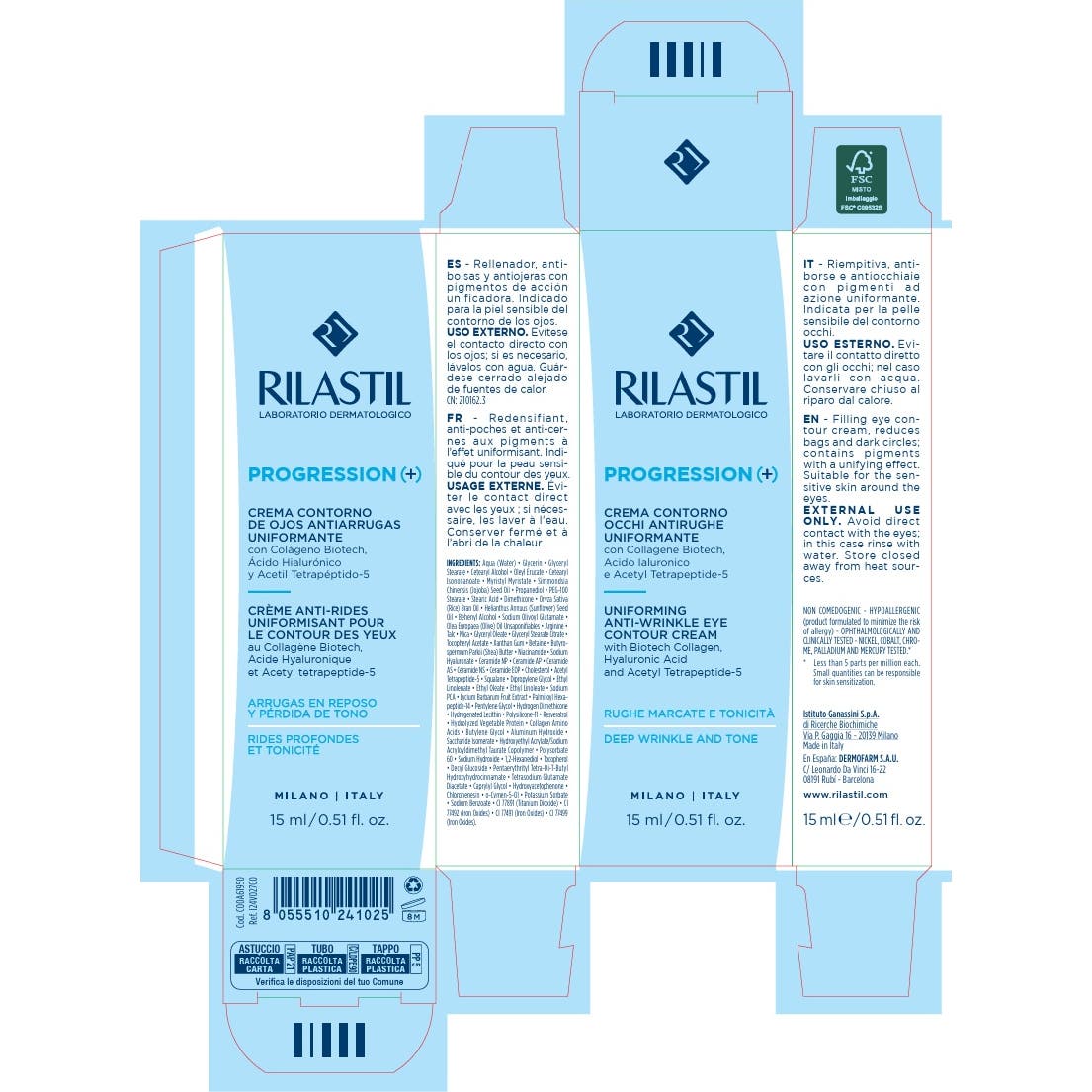 Rilastil Progression (+) Contorno de Ojos 15ml