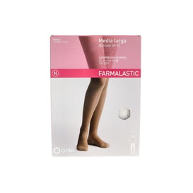 Farmalastic Media Larga blonda (A-F) comp. normal T. pequeña color Blanco 1 Par
