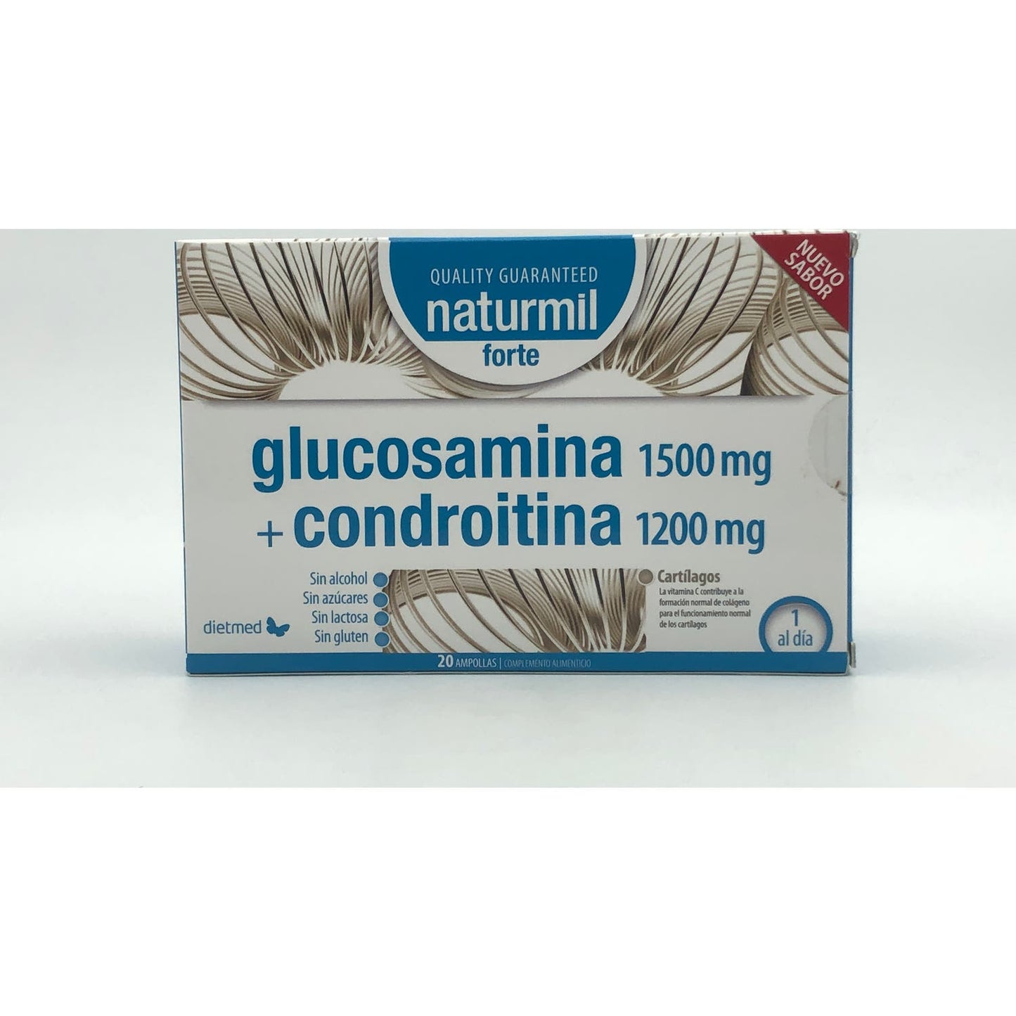 Naturmil Glucosamina y Condroitina Forte 20 Ampollas