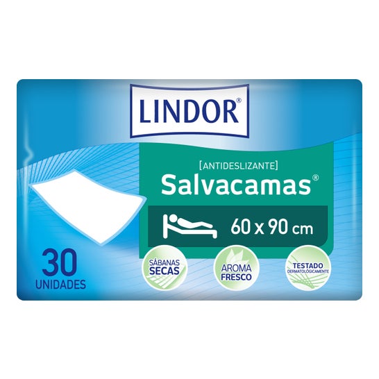 Lindor Salvacamas Antideslizante 60x90cm 30uds