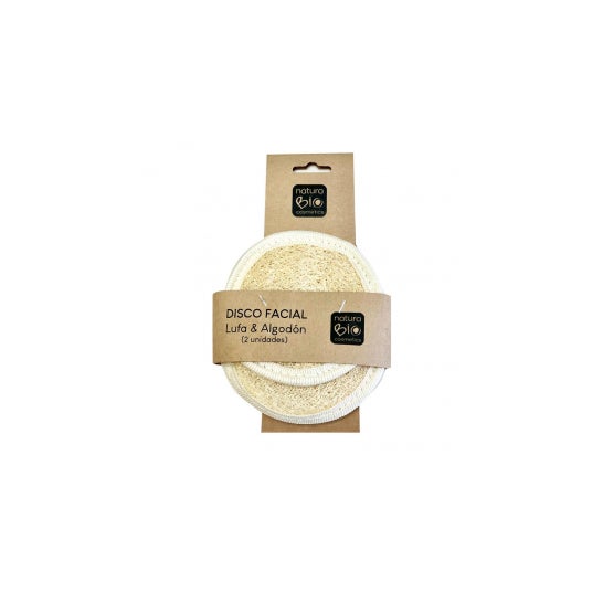 NaturaBio Cosmetics Disco Facial Lufa y Algodón 2uds