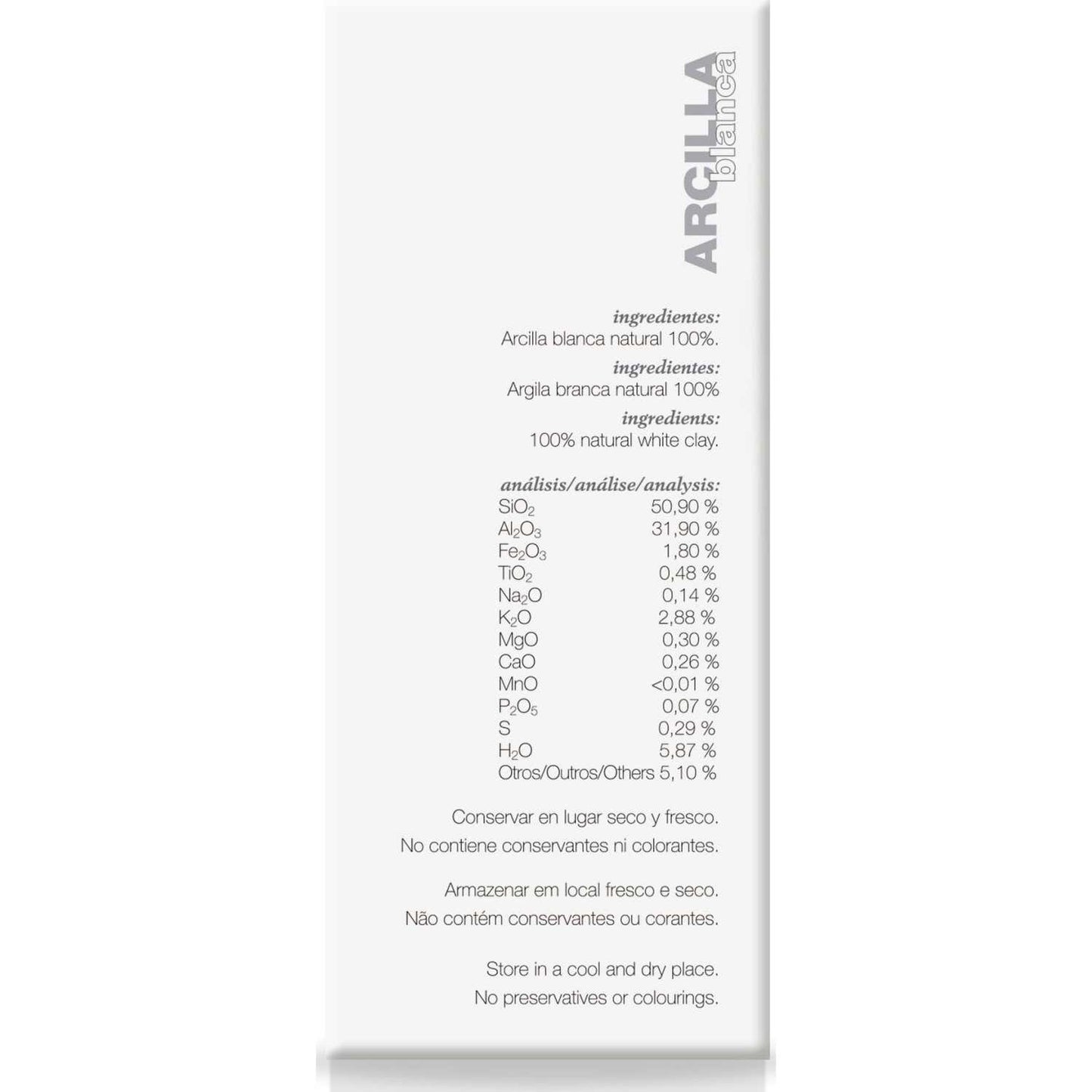 Soria Natural Arcilla Blanca 250g