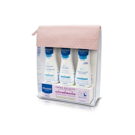 Mustela Neceser Básicos Rosa 4 productos