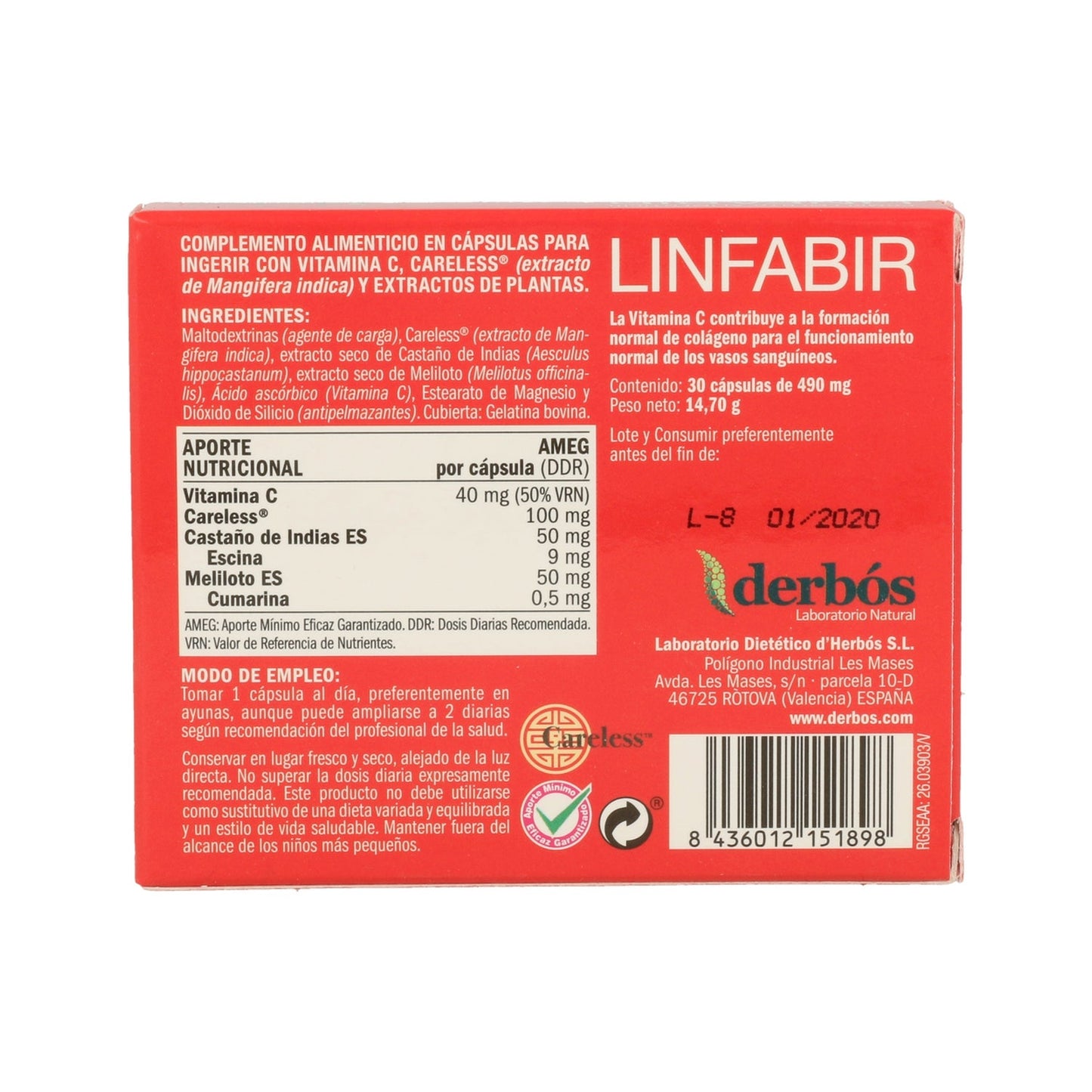 Derbos Linfabir 30Caps
