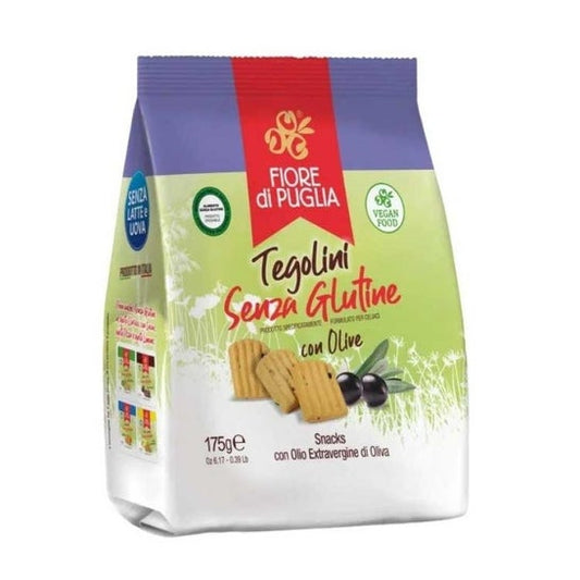 Fiore di Puglia Tegolini con Aceitunas Bio 175g