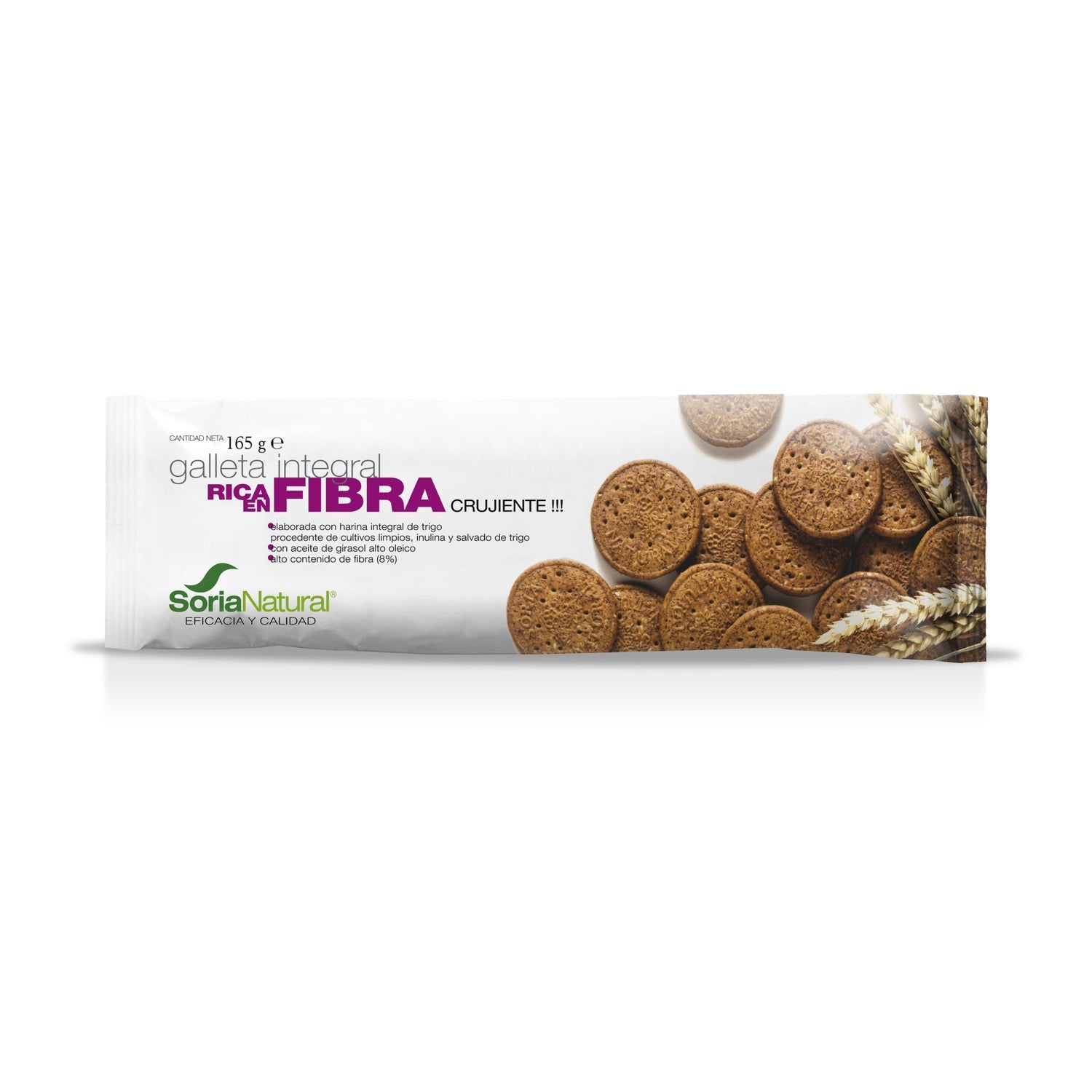 Soria Natural Galleta Integral Rica En Fibra 165g