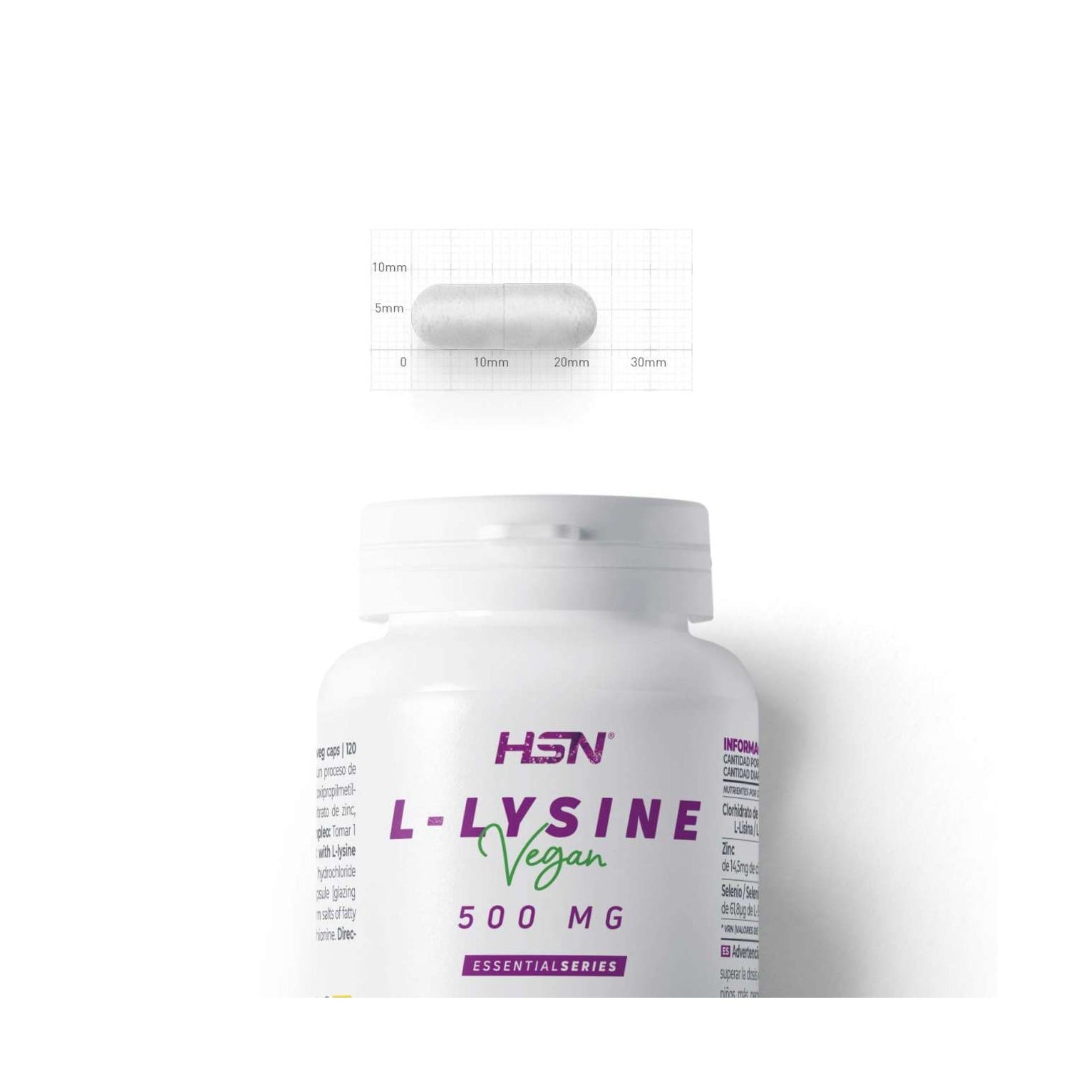 HSN L-Lisina 500mg 120vcaps