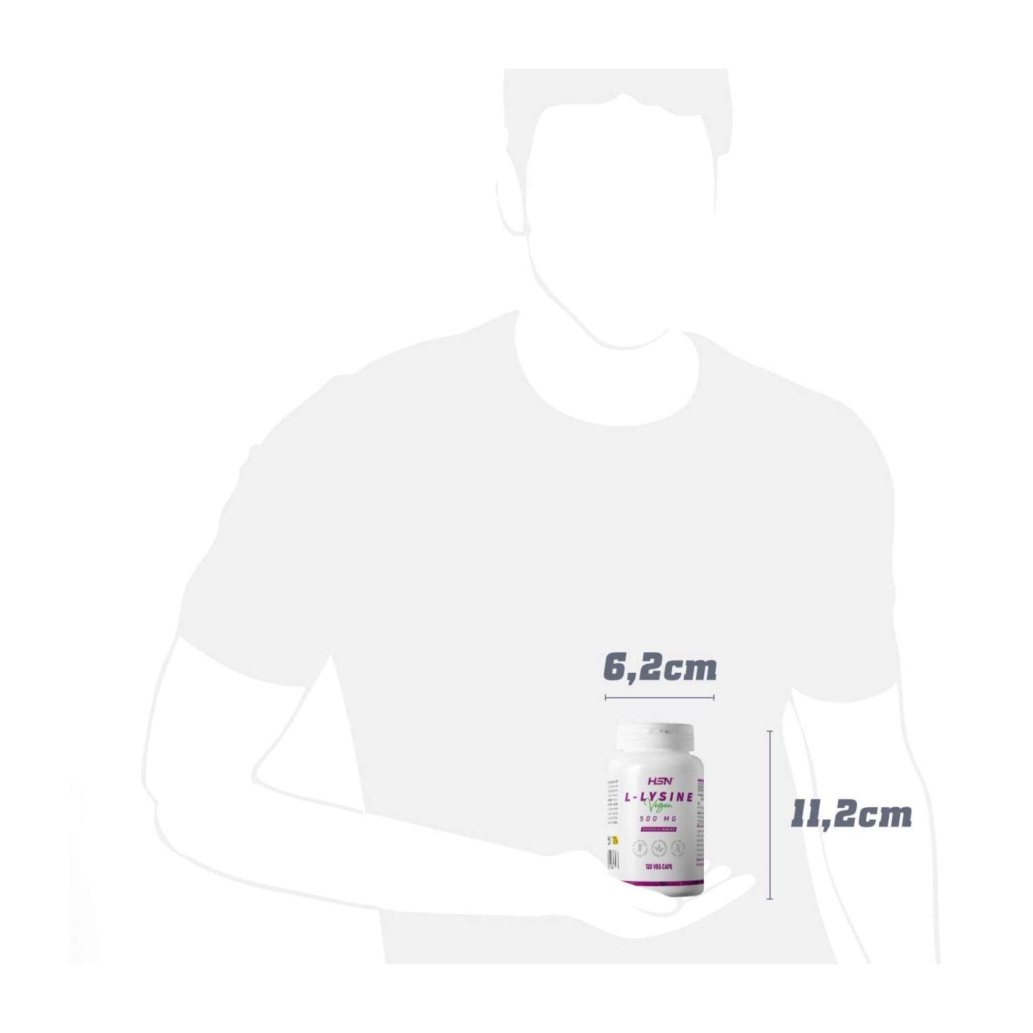 HSN L-Lisina 500mg 120vcaps