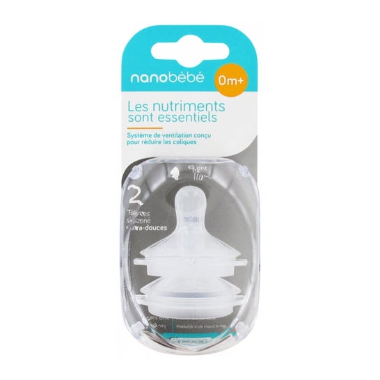 Beaba Nano Bébé Tétines Silicone Lent 2uds