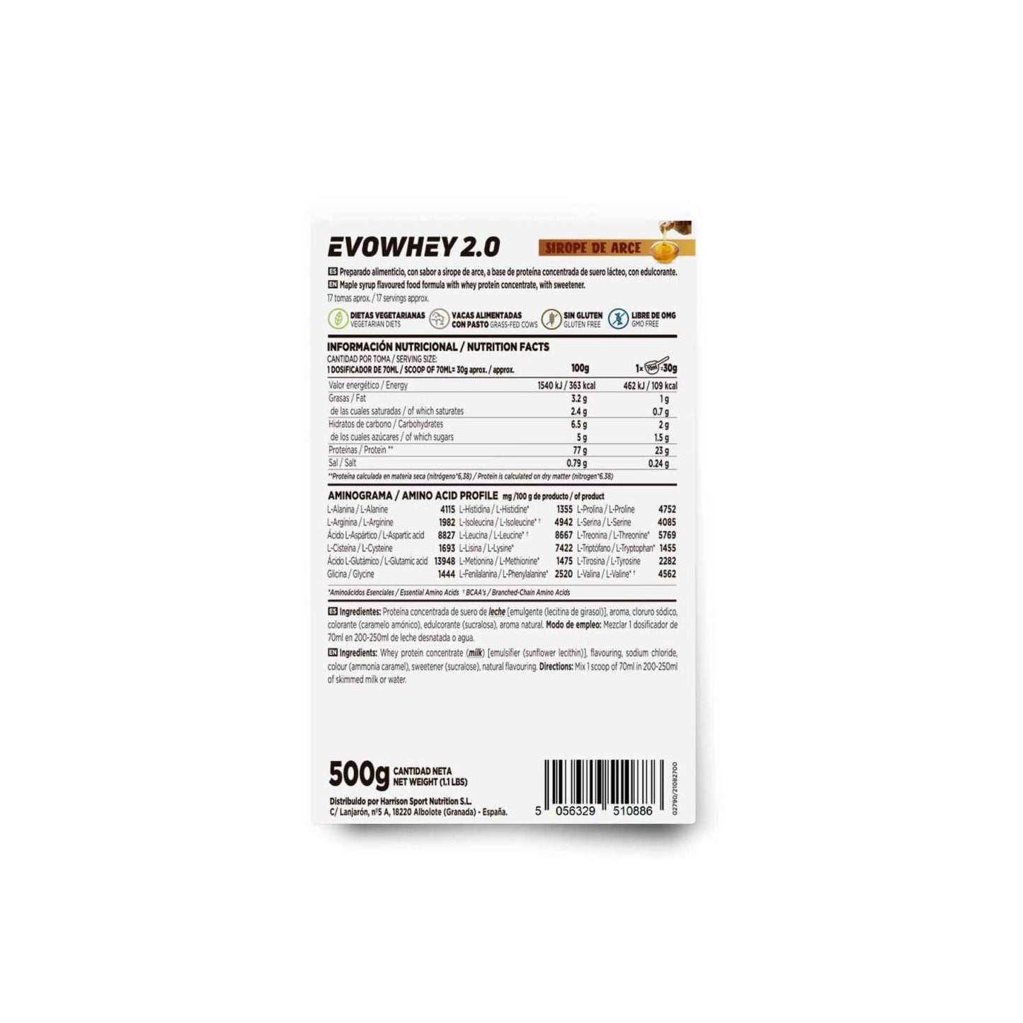 HSN Evowhey Protein Sirope de Arce 500g