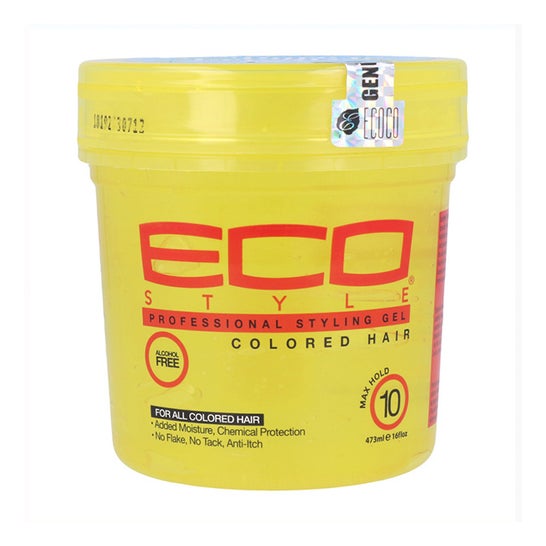 Eco Styler Gel Fijador Cabello Teñido Amarillo Fuerte 473ml