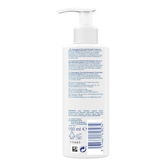 Neutrogena® Crema de Manos de Rápida Absorción 150 ml