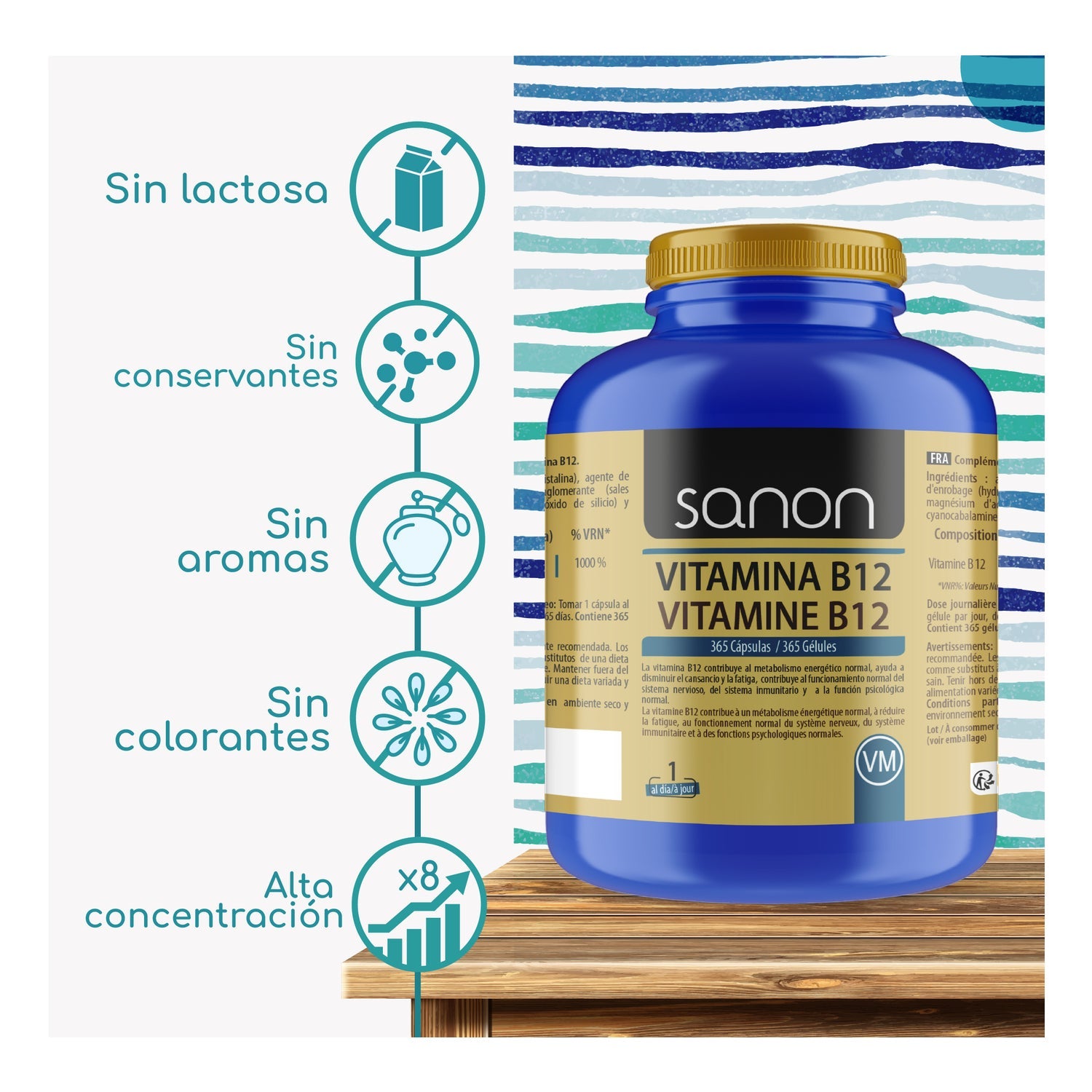 Sanon Vitamina B12 365caps