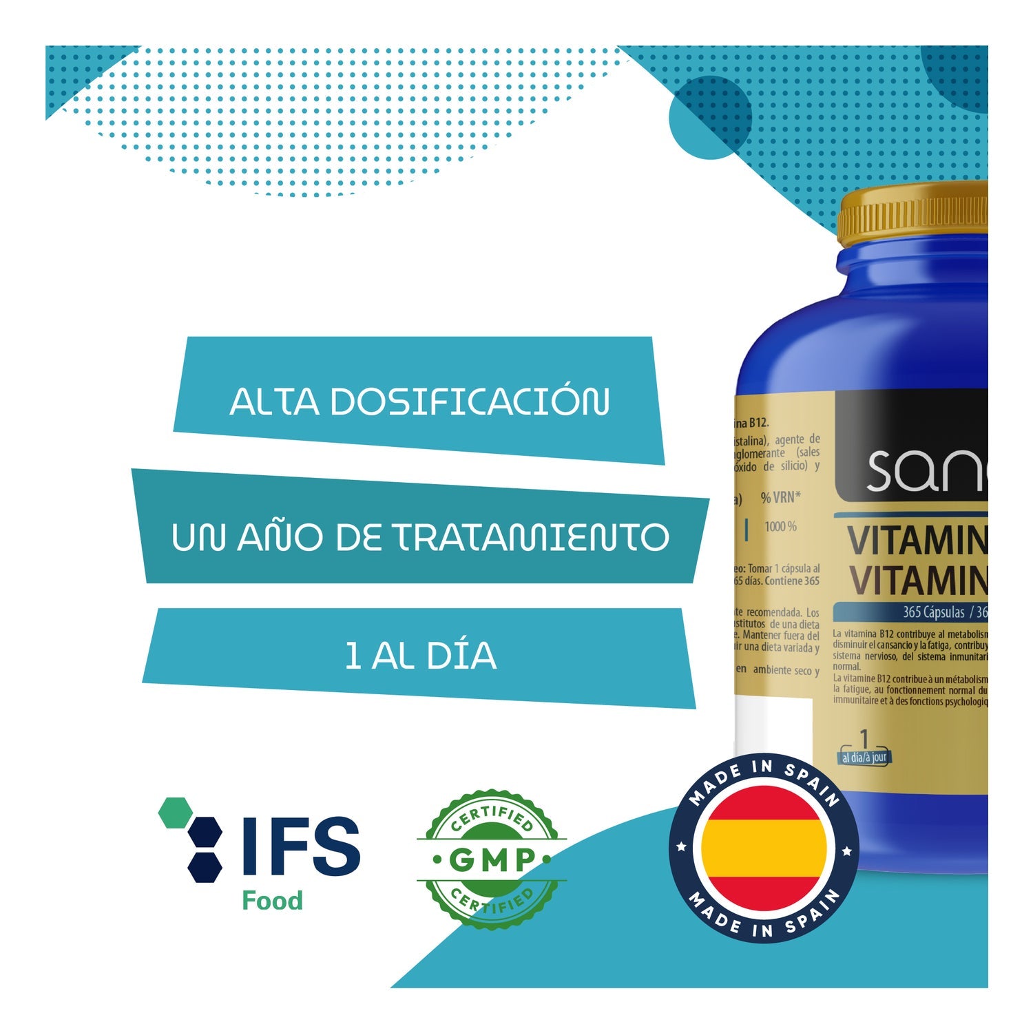 Sanon Vitamina B12 365caps