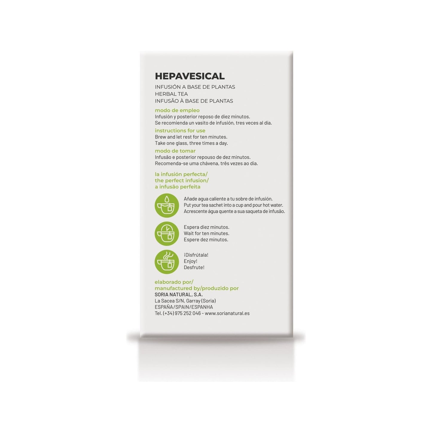 Soria Natural Natusor 01 - Hepavesical 20 filtros