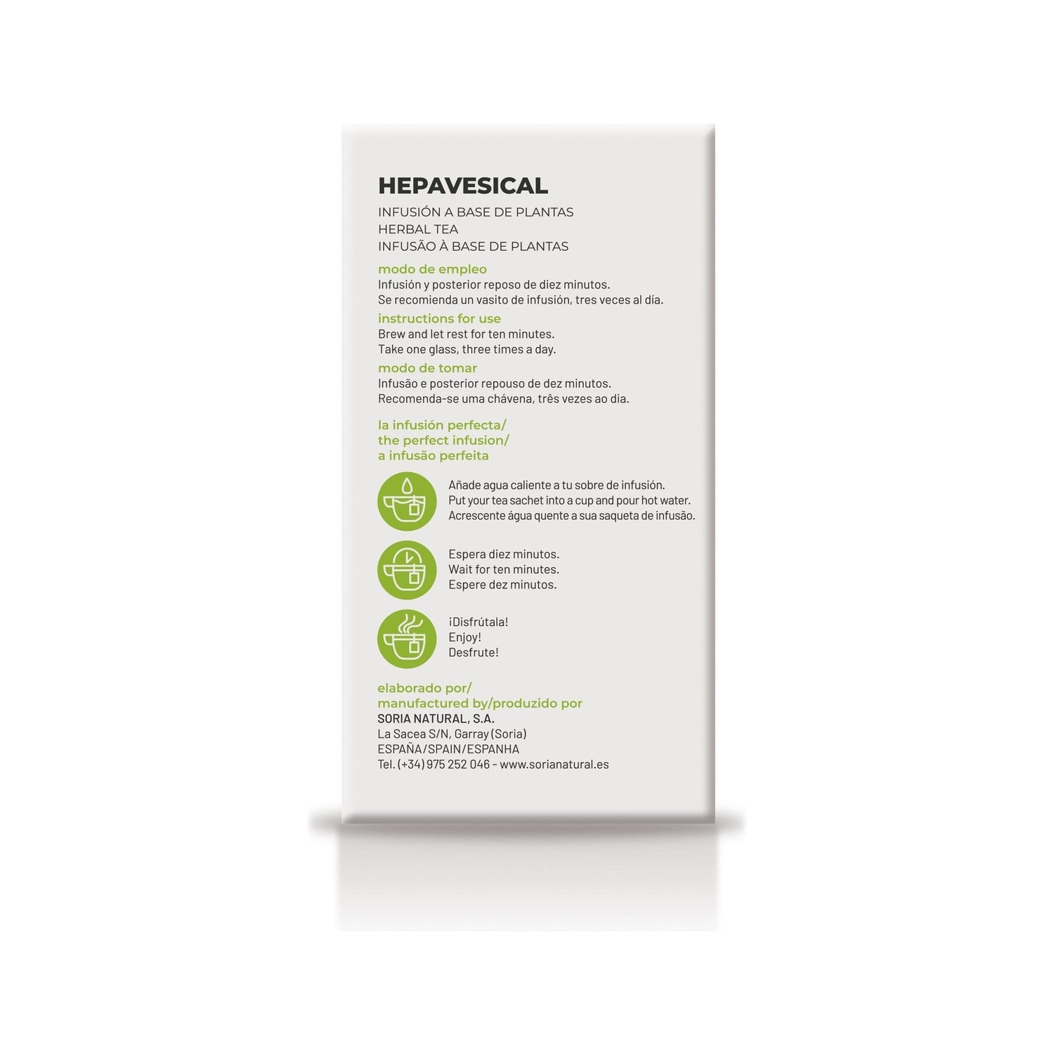 Soria Natural Natusor 01 - Hepavesical 20 filtros