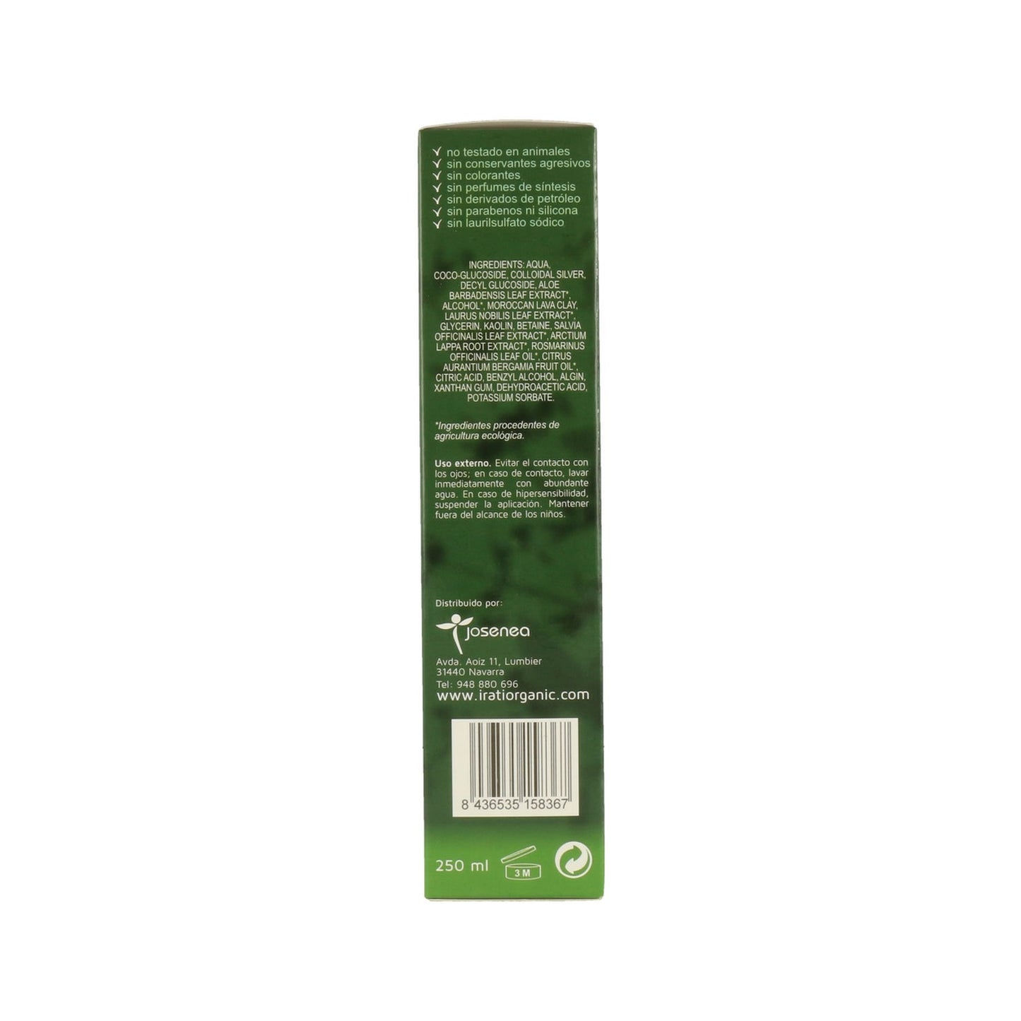 Irati Organic Champú Cabello Graso BIO 250ml