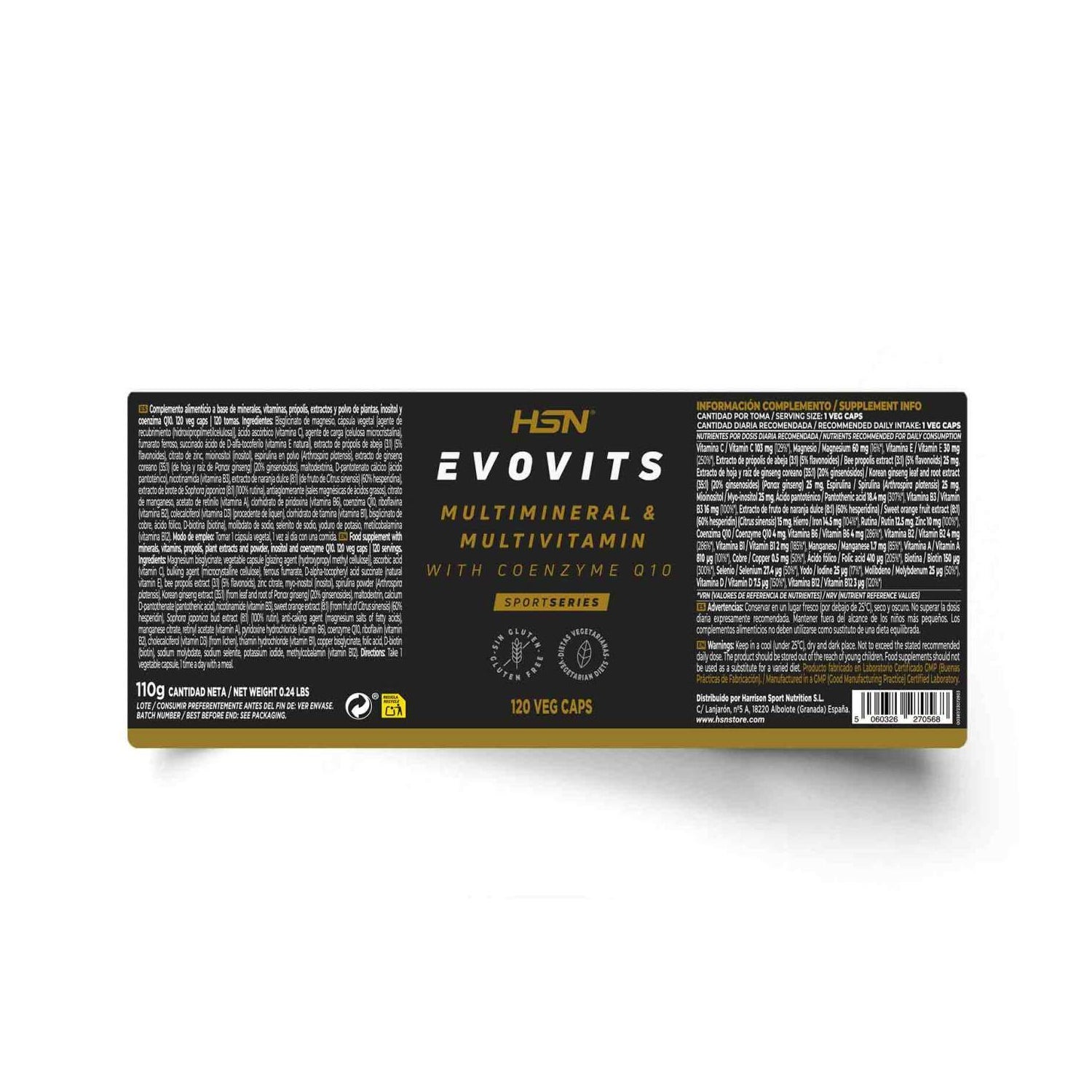 HSN Evovits Multivitamínico 120vcaps