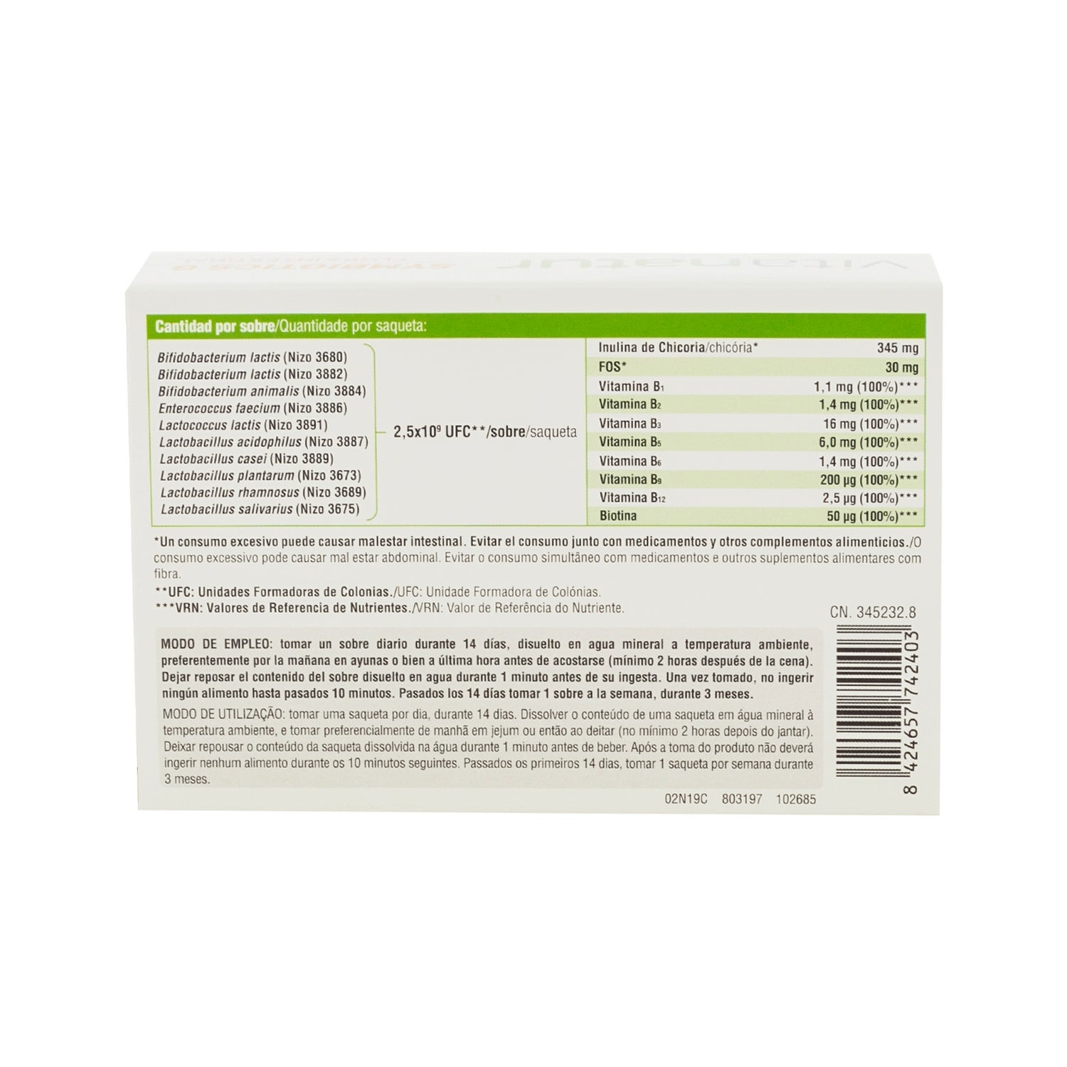 Vitanatur Symbiotics G Flora Intestinal 14 sobres