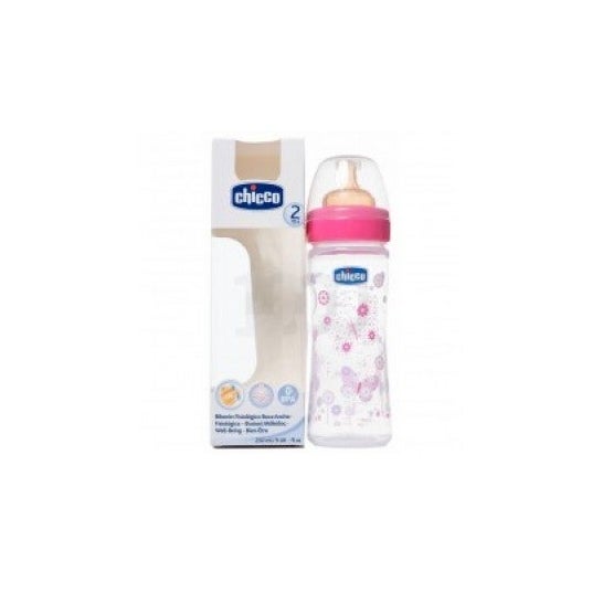 Chicco Biberon Pp T Fisiologico Flujo Regular Rosa 250ml 2m+