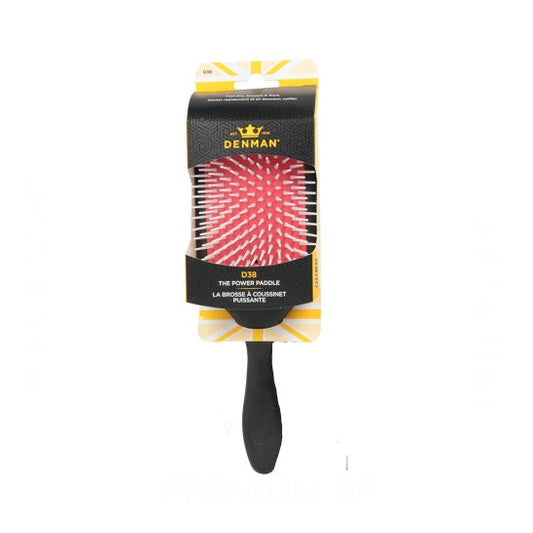 Denman Brush D38 Power Paddle Cepillo Cabello Negro 1 ud