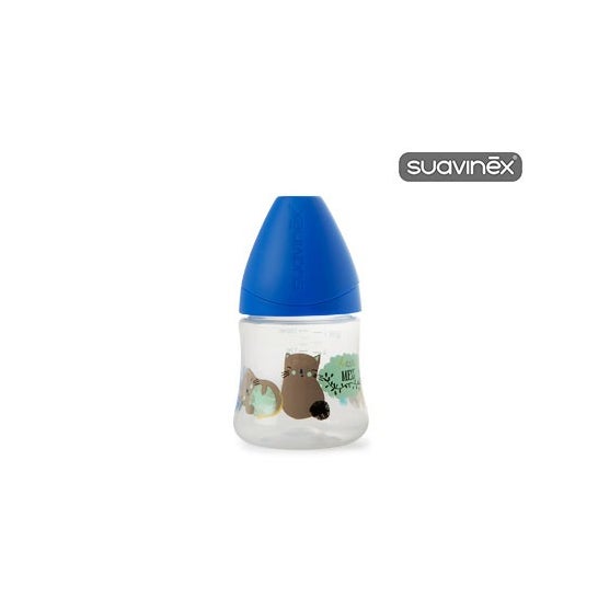 Suavinex Biberón Prêt-à-Porter Anatómico Látex T1M Medio 0-6m 150ml 1ud