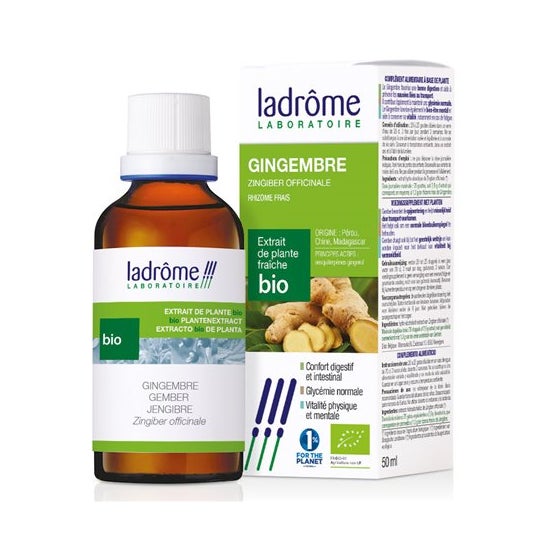 Ladrôme Extracto de Planta Fresca Jengibre Bio 50 ml
