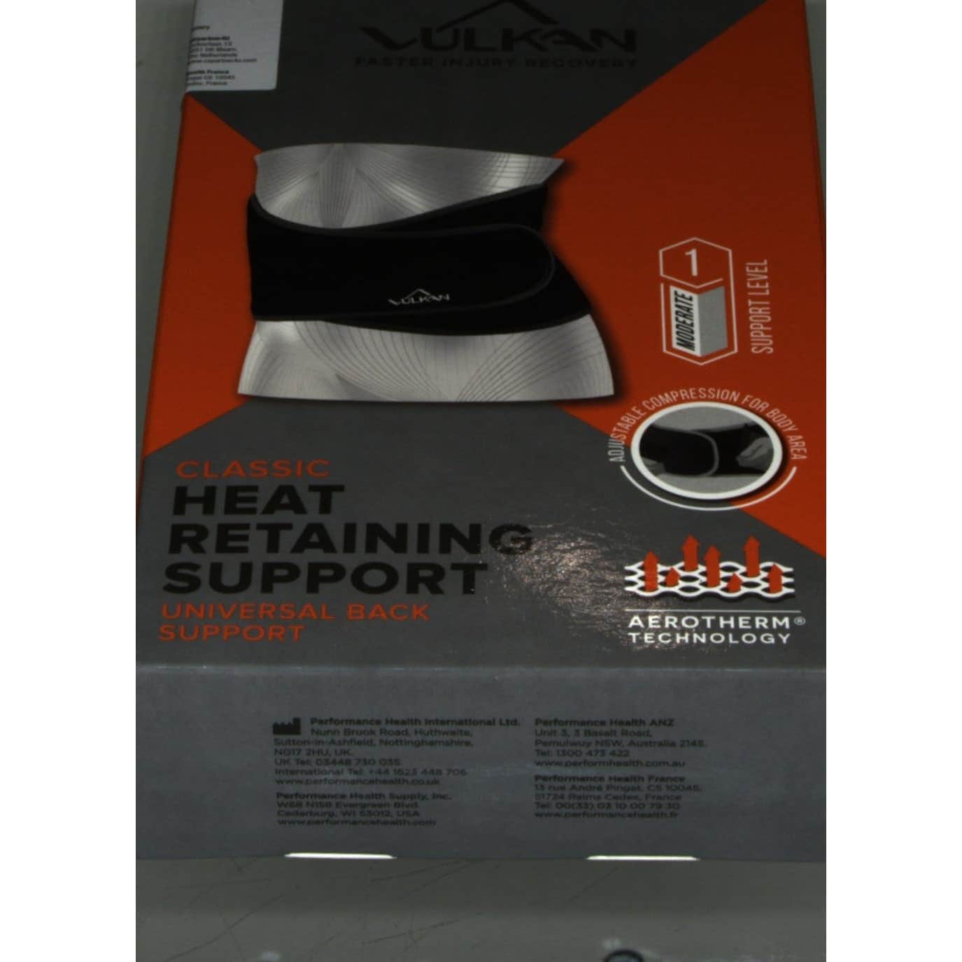 Vulkan Faja Lumbar sin Varillas 5mm Clásica Negro T U 1ud
