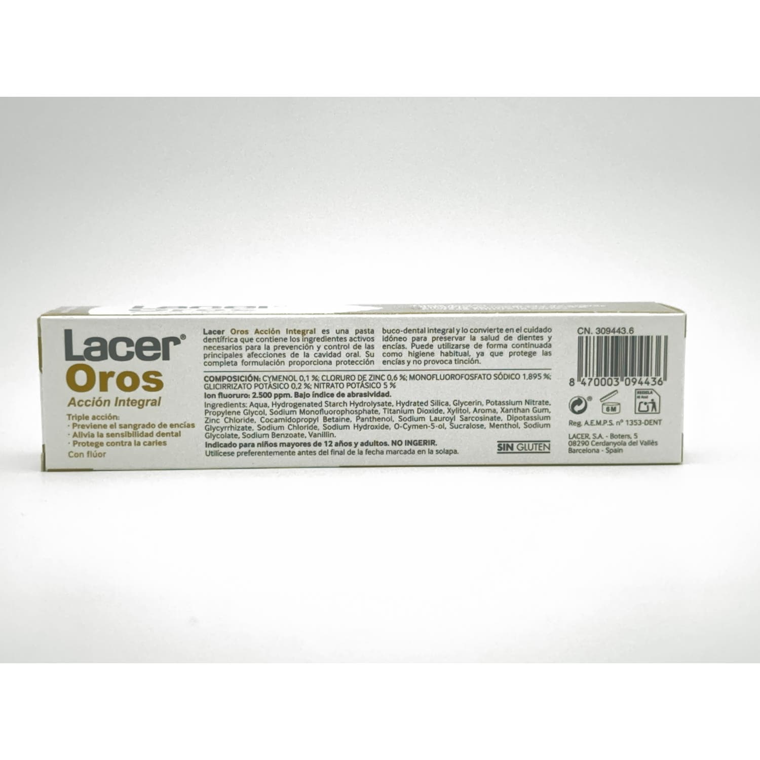 Lacer LacerOros Acción Integral Pasta Dentífrica 125ml