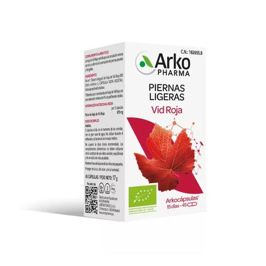 Arkopharma Arkocápsulas Vid Roja 45caps