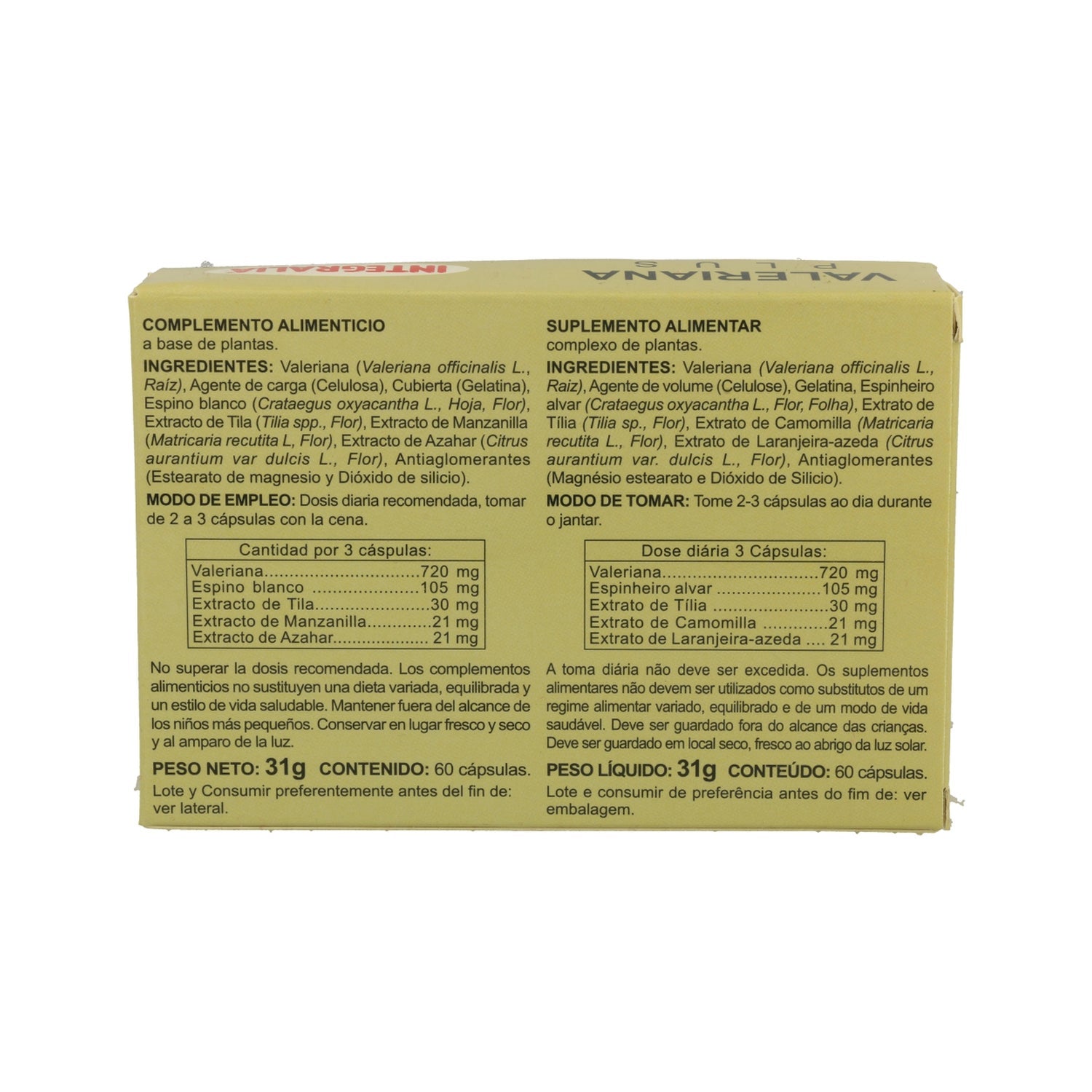 Integralia Valeriana Plus 60cap