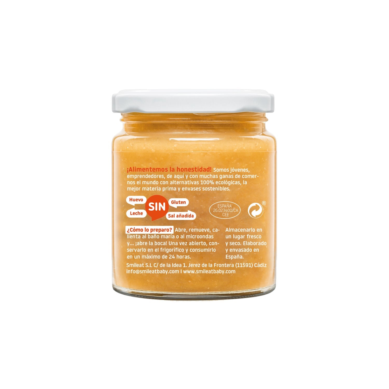 Smileat Tarrito Ecológico Cocidito con Ternera y Jamón 230g