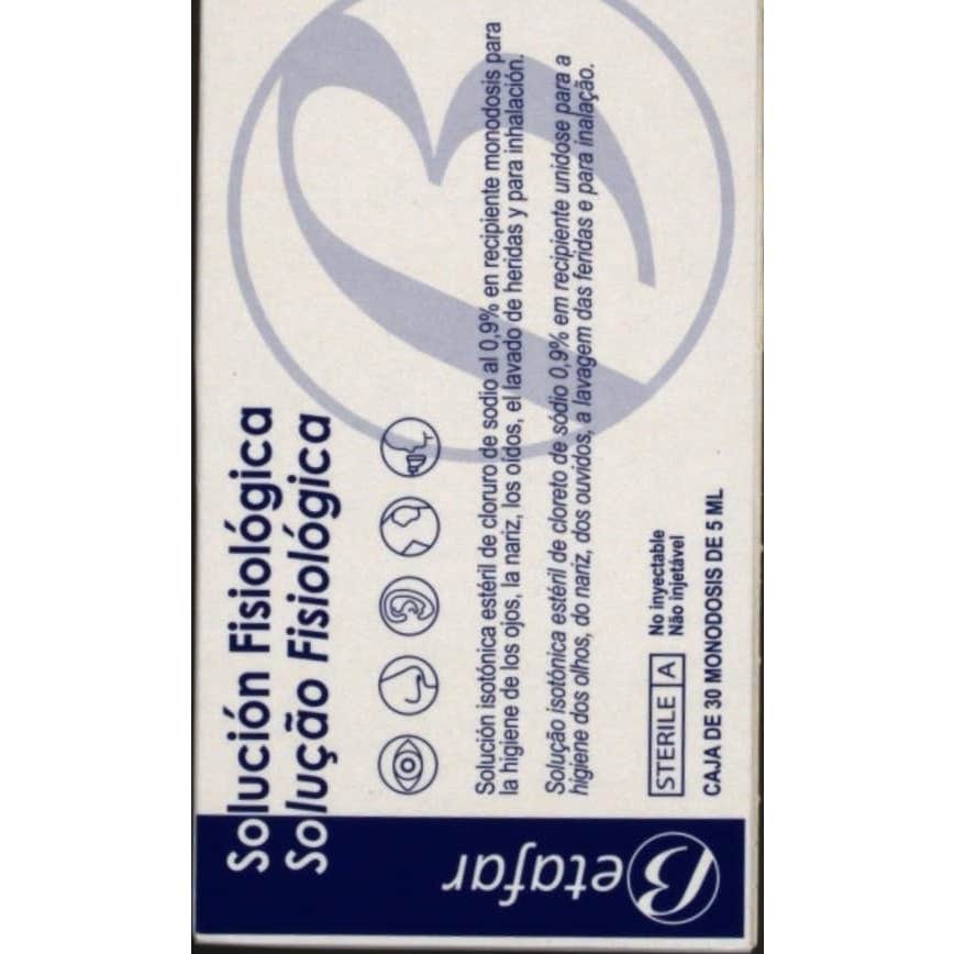 Betafar suero fisiológico estéril 30uds