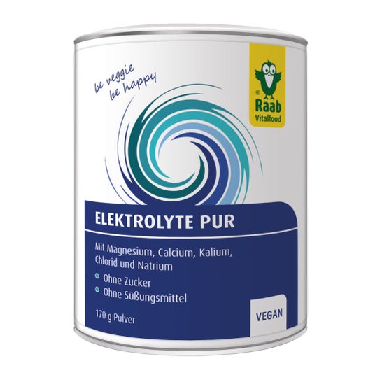 Raab Vitalfood Electrolito Puro Polvo Vegan Sin Gluten 170g