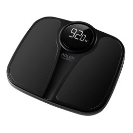 Adler Báscula Baño Digital 180Kg Negro Sc1124B 1ud