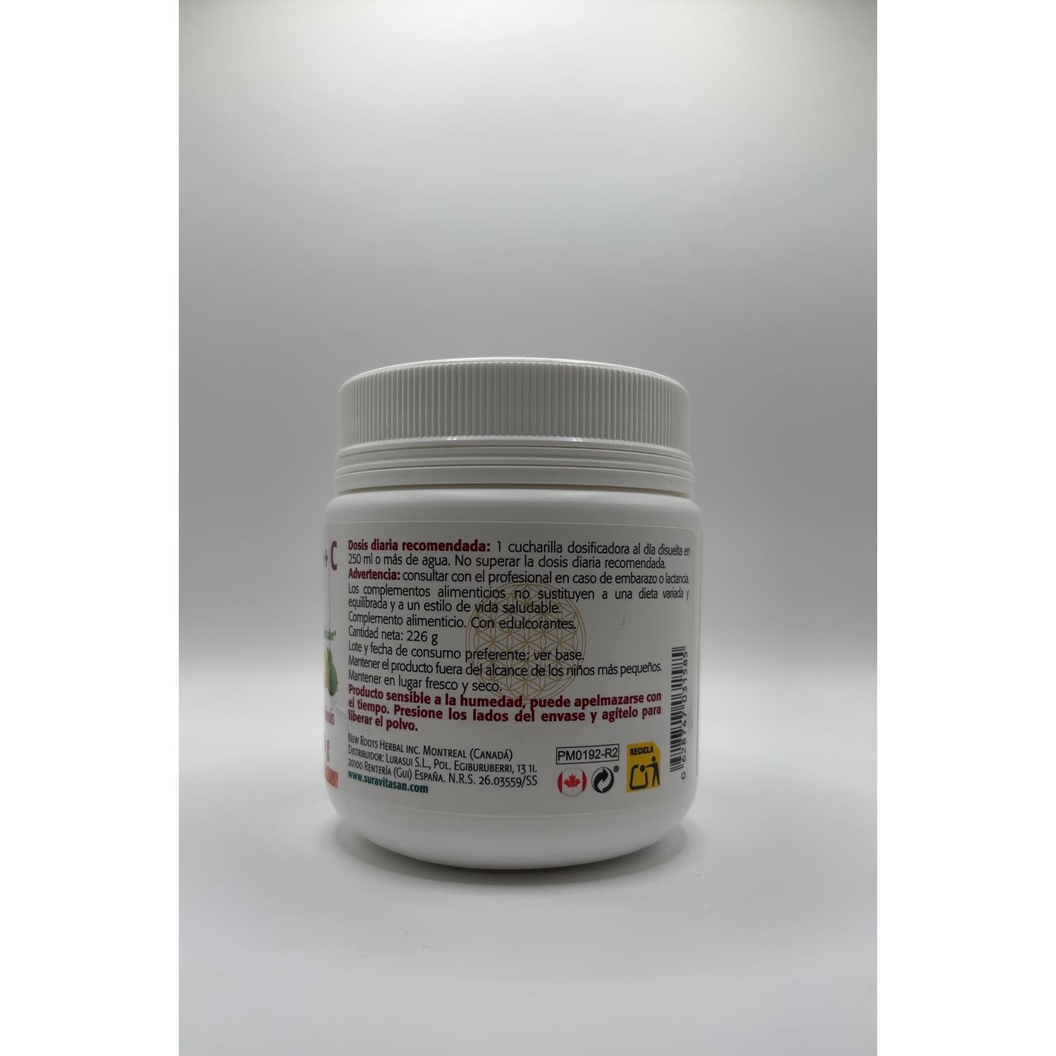 Sura Vitasan Magnesio Bisglicinato + Vitamina C 226 g
