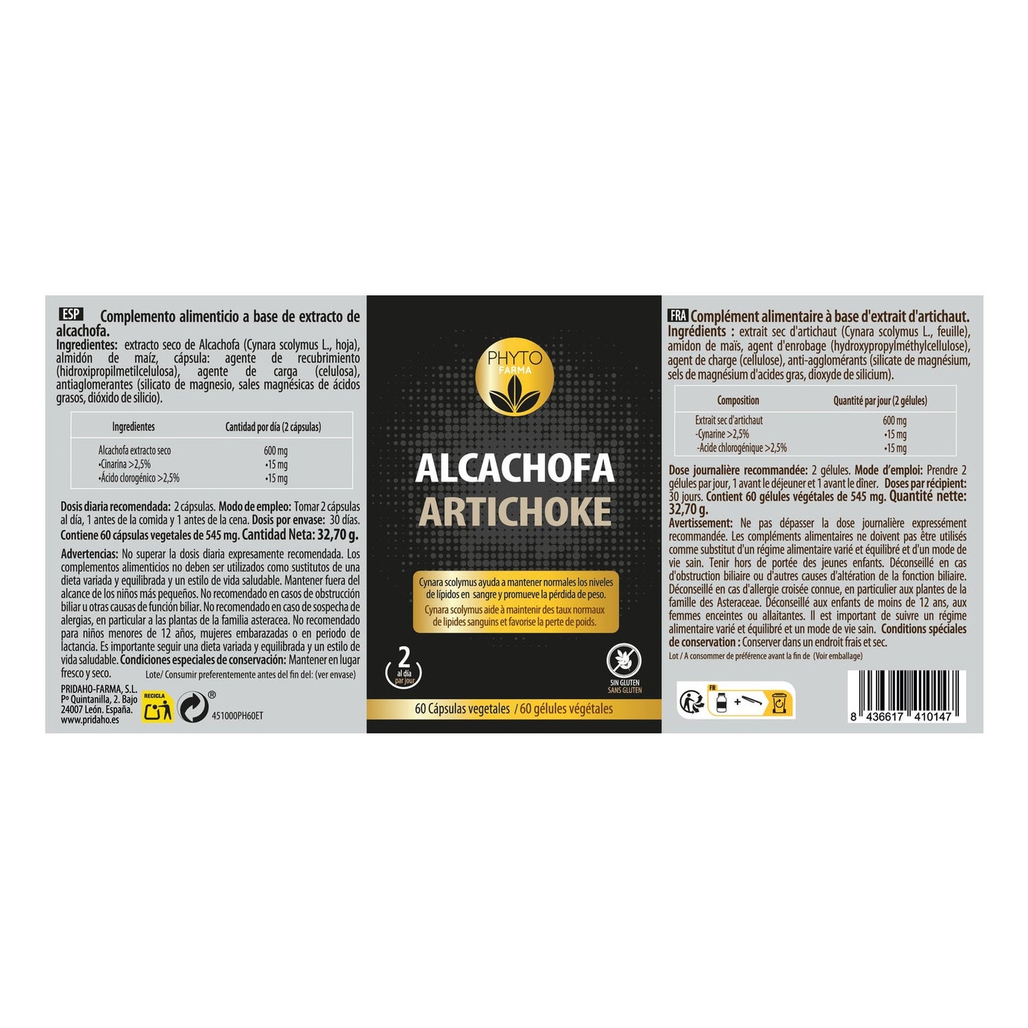 Phytofarma Alcachofa 60vcaps