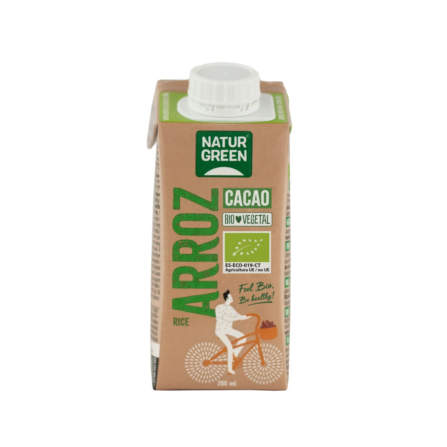 Naturgreen Bebida Ecológica de Arroz y Cacao 200 ml